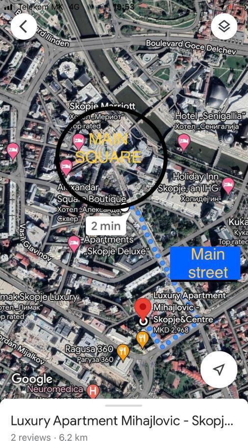 Mihajlovik Lux Apartment In Heart Of สโกเปีย ภายนอก รูปภาพ